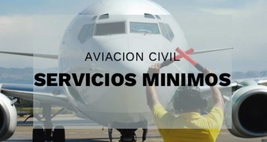 Resolución de servicios mínimos de Aviación Civil