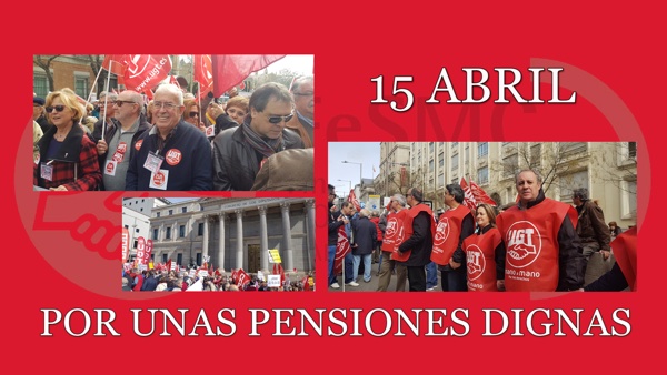 FeSMC UGT Madrid participando en la manifestación 