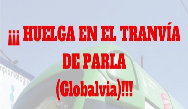 Huelga en el tranvía de Parla (Globalvia) 