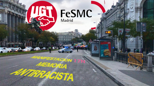 VIDEO | FeSMC UGT Madrid participando en la manifestación MEMORIA ANTIRRACISTA